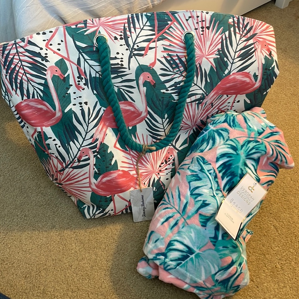 NWT Beach Bag and Towel Set